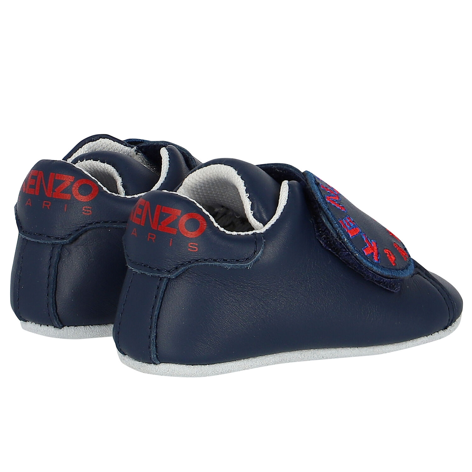 حذاء أولاد ما قبل المشى بالشعار باللون الكحلى, 1, hi-res